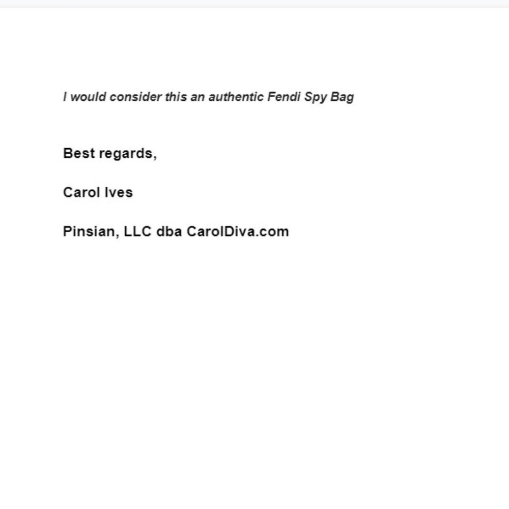 authentic FENDI Brown Leather Gold-plated Spy Shoulder Bag - Picture 16 of 16